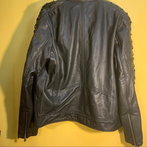 Wilsons Vintage USA Black Genuine Leather Jacket